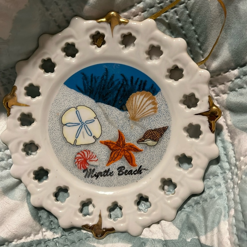 Vintage Souvenir Myrtle Beach Plate